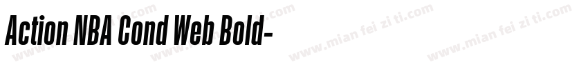 Action NBA Cond Web Bold字体转换